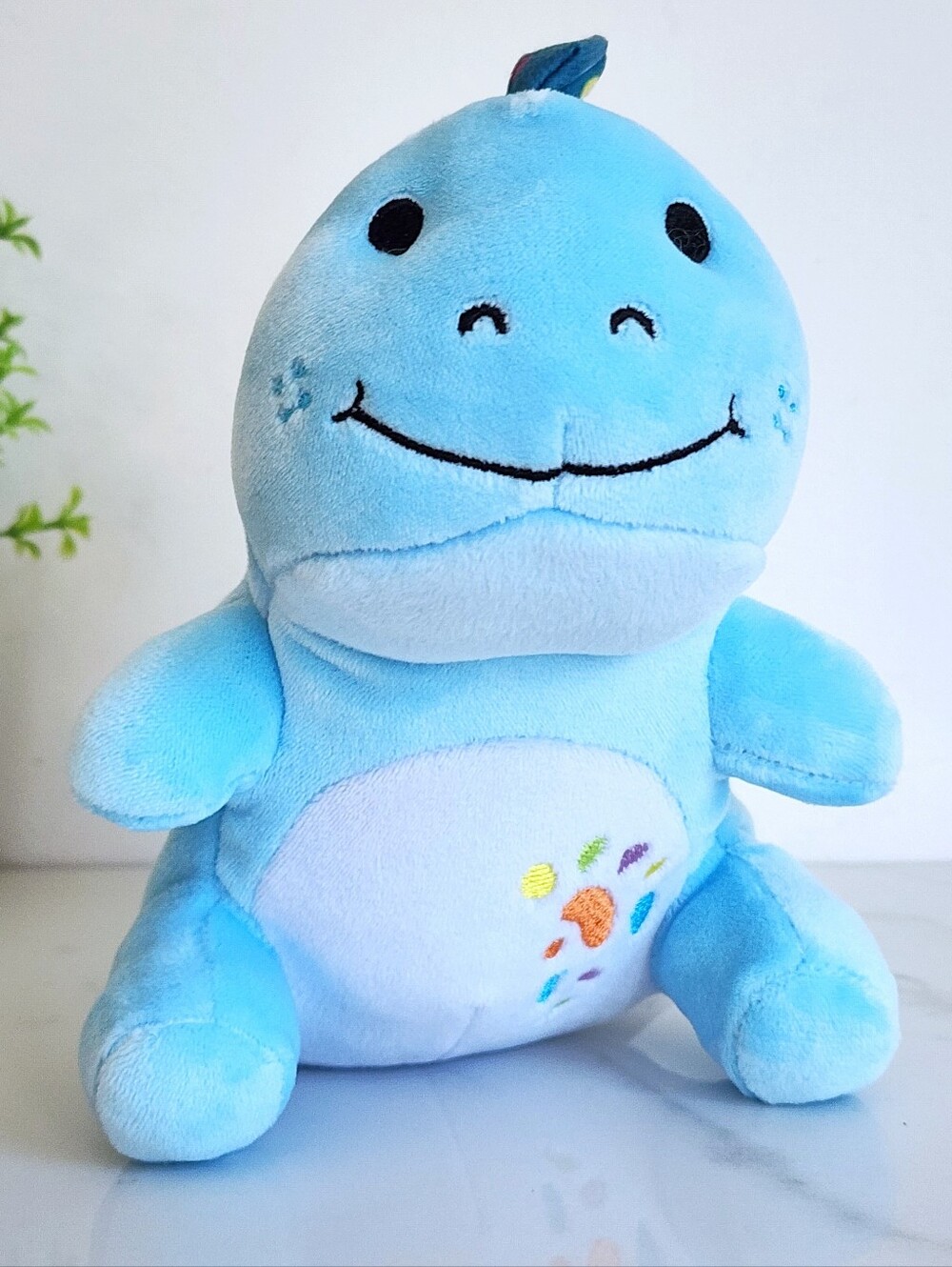 Moriah Elizabeth Cousin Derp Blue Dinosaur Plush Stuffed Animal 6" Cute